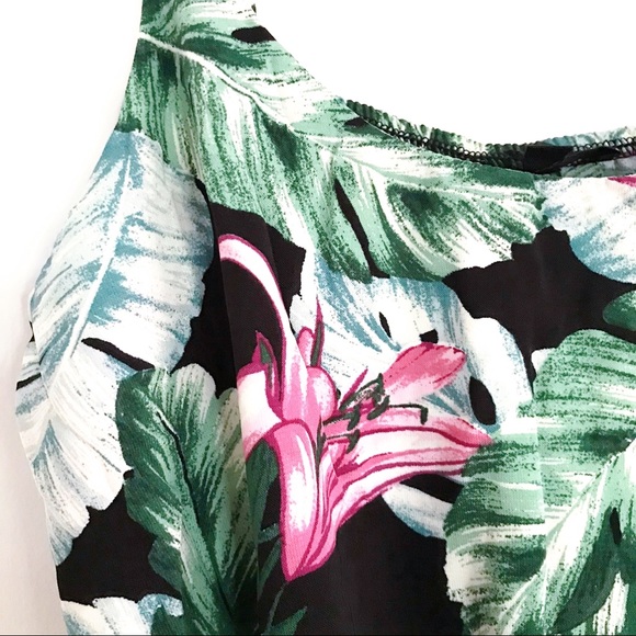 🌿 E&M BLACK PURPLE GREEN RUFFLE ROMPER! - Picture 7 of 10